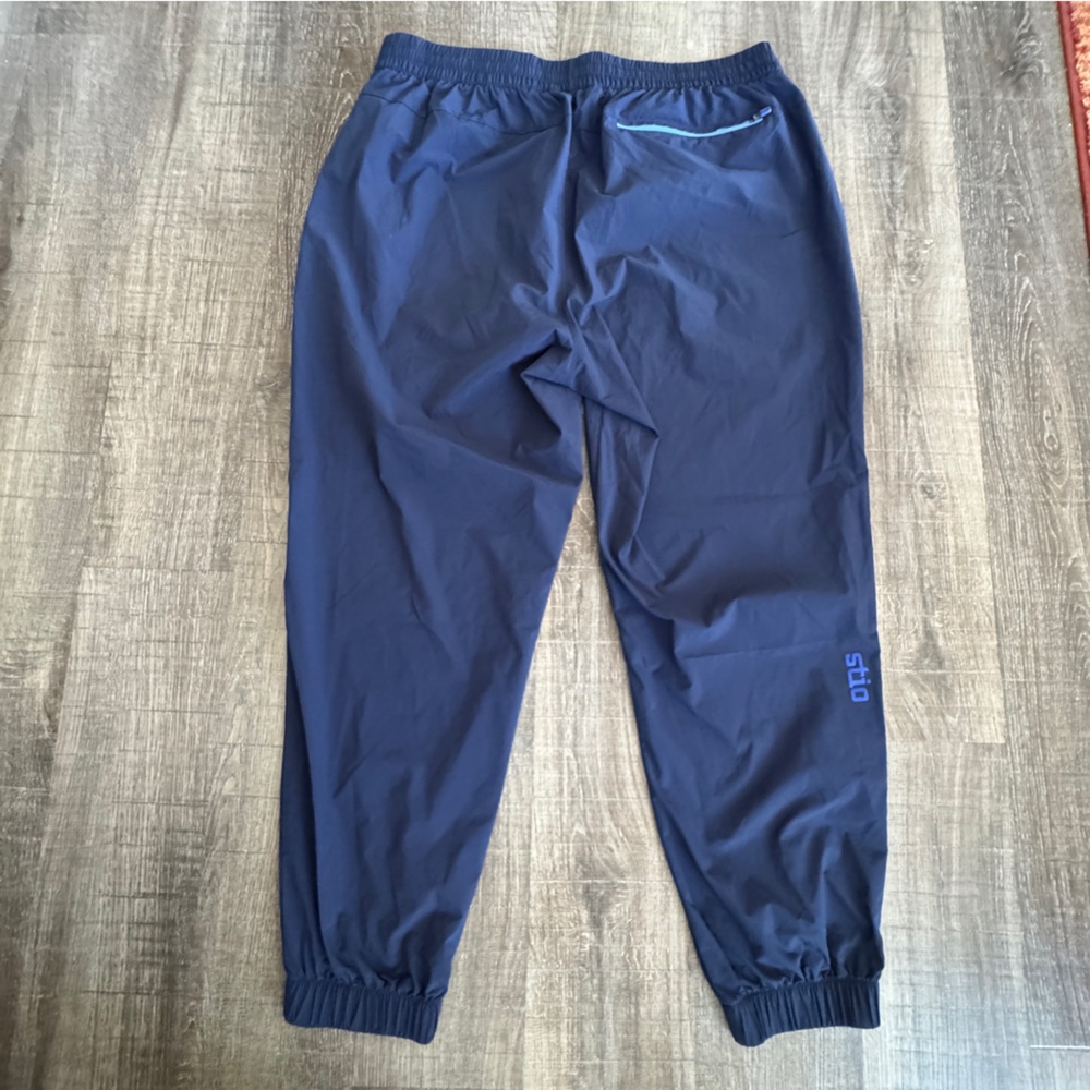 Stio Navy Blue Jogger Pants with Light Blue Drawstring - Picture 5 of 8